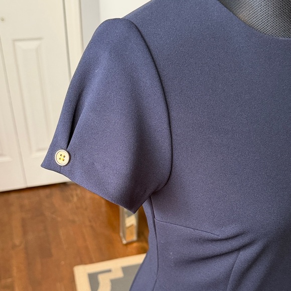 Super Cute, Prim Not Proper Navy Blue Dress w/ Gold Buttons 6 ❤️ - Picture 2 of 7